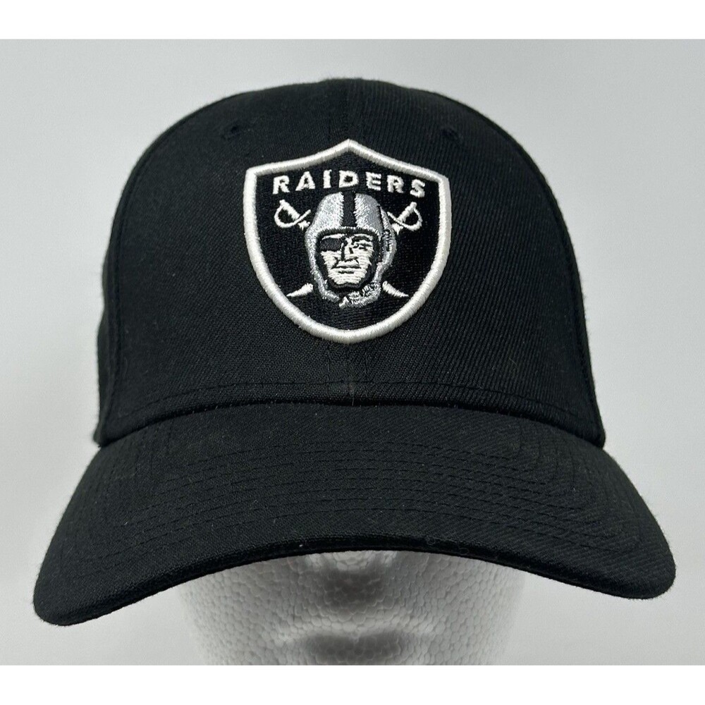 New Era Oakland Las Vegas Raiders 39thirty Hat Size L/XL Flex Black NFL Football
